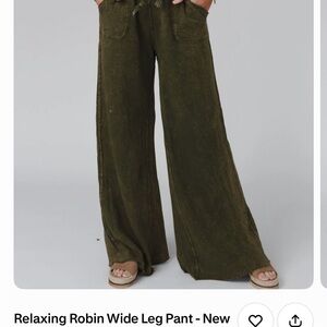 Three Bird Nest Olive Wide Leg Pants